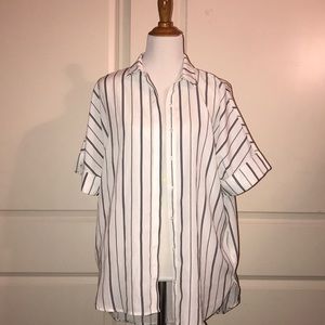 Dressy silky shirt forever 21